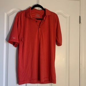 Mens Red Stripped Golf Shirt